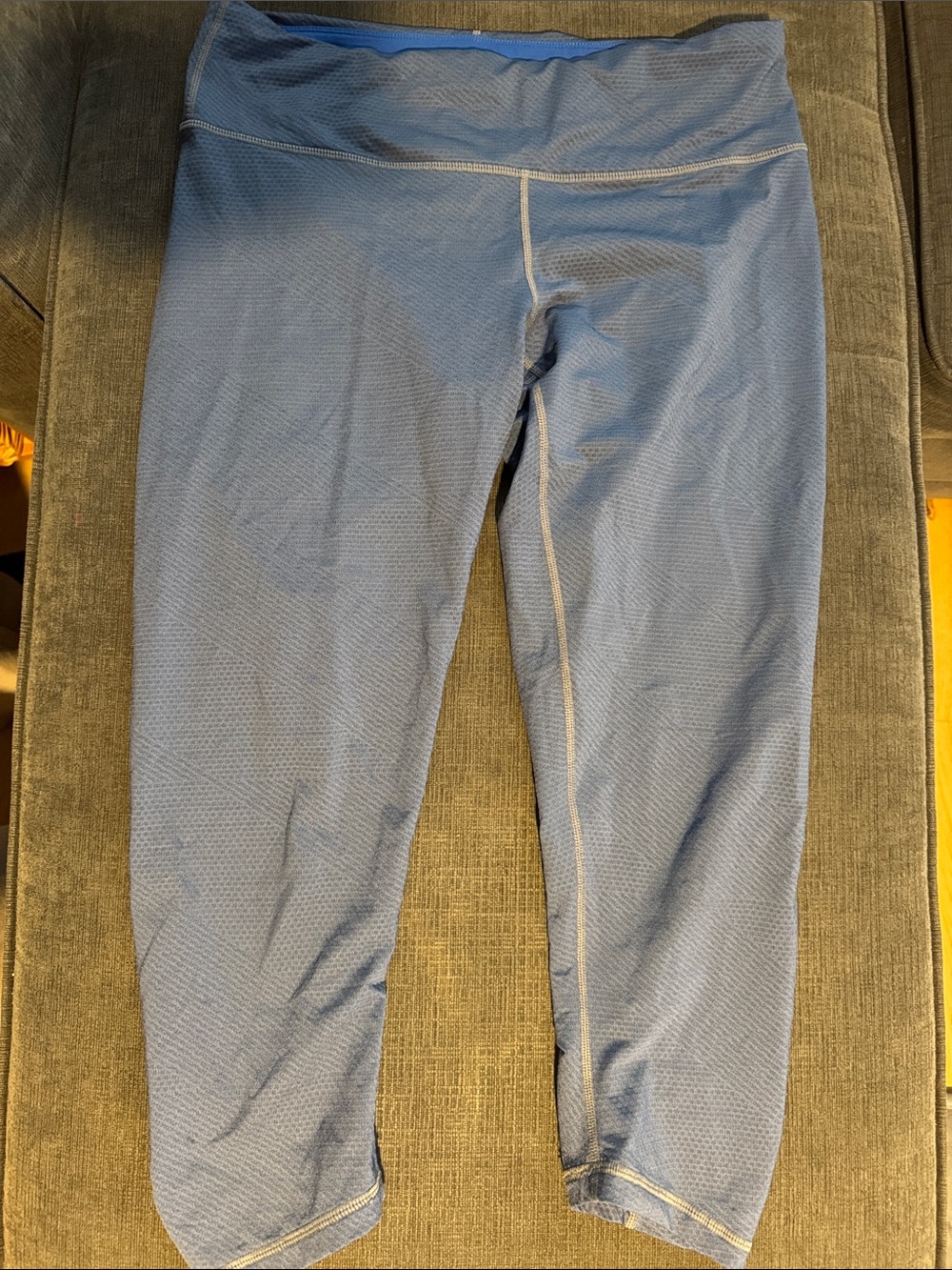 Prana Light Blue Capri Leggings